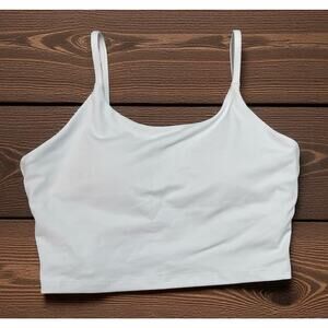 Women’s Padded Sports Bra/Bralette Size M White Lemedy NWT